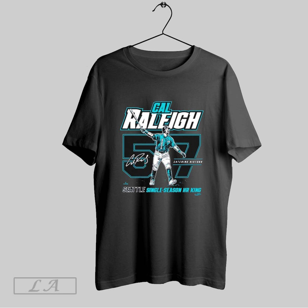 Original Cal Raleigh Seattle Home Run Record Single Season Hr King Catching Histroy