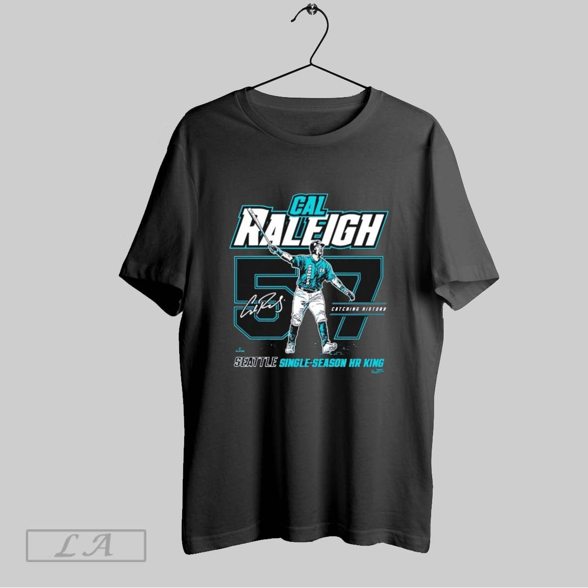 Original Cal Raleigh Seattle Home Run Record Single Season Hr King Catching Histroy