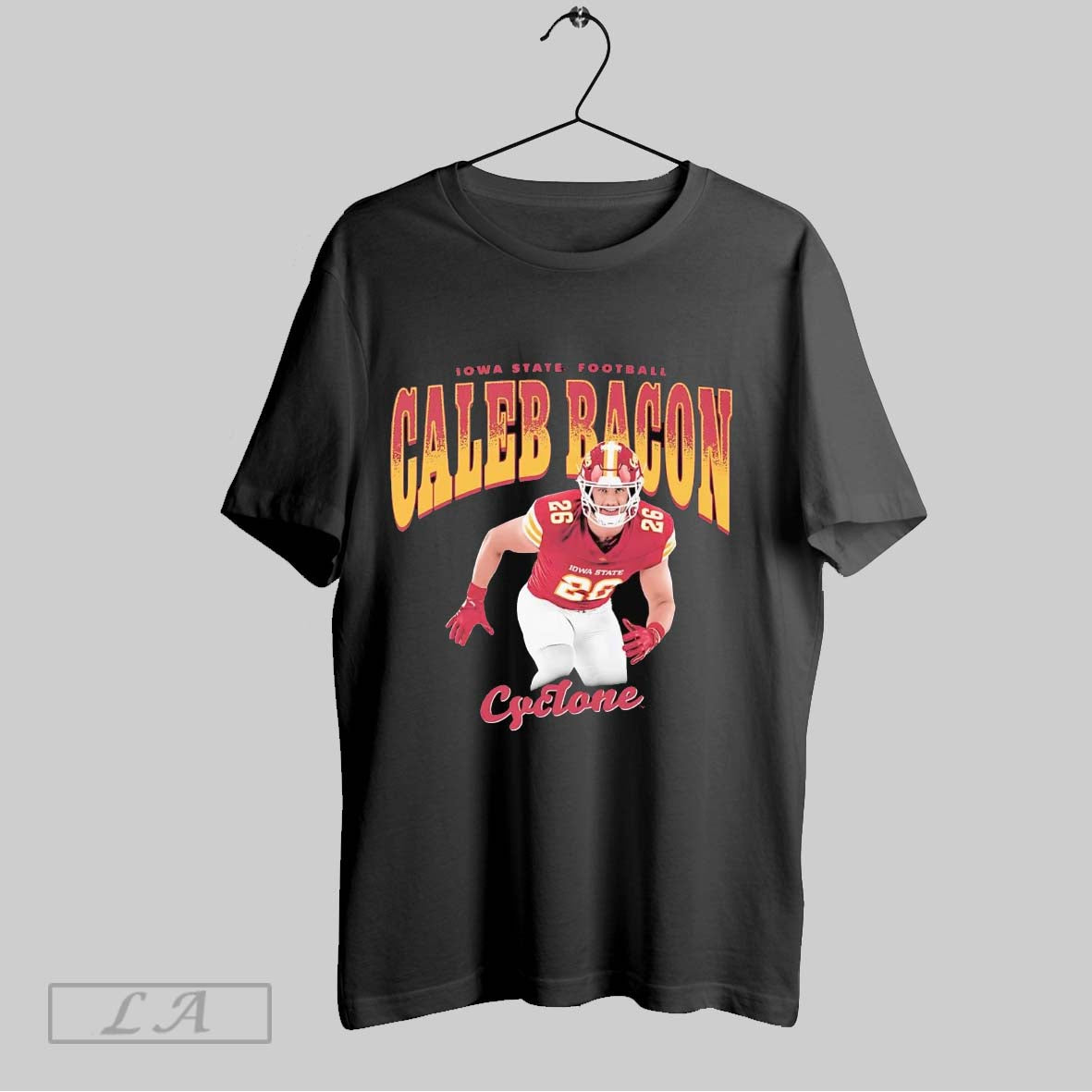 Original Caleb Bacon Cartoon Iowa State Football