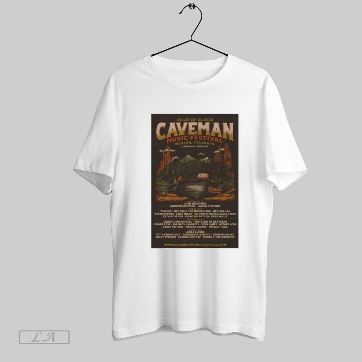 Original Caveman Music Festival 2025 Poster Weston Co