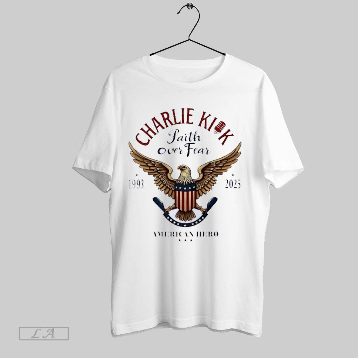 Original Charlie Kick Faith Over Fear American Hero