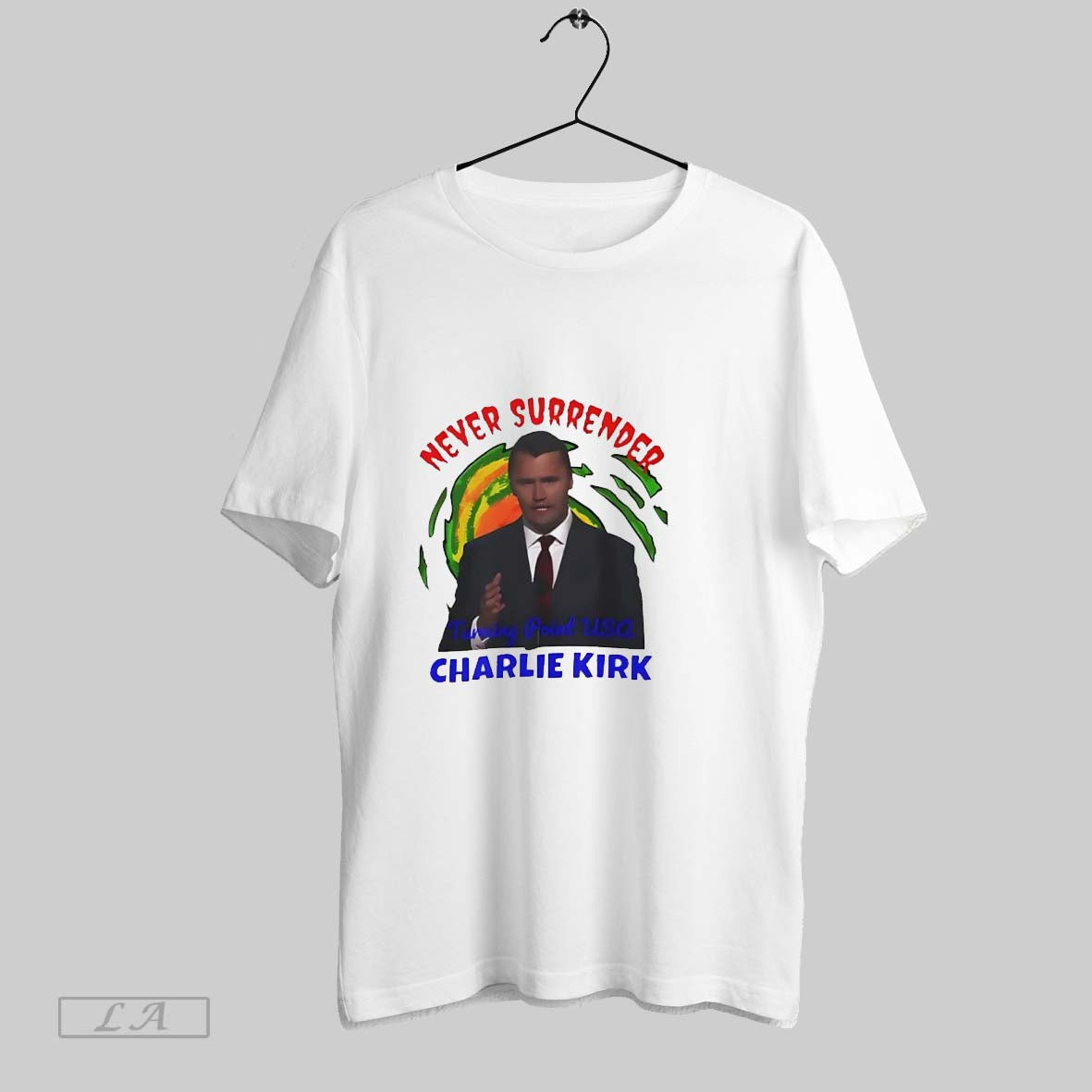 Original Charlie Kirk Never Surrender Bold Turning Point Usa
