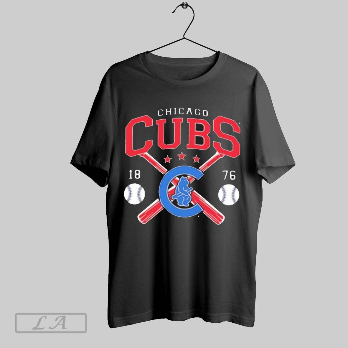 Original Chicago Cubs 1876 Crossed Baseball Bats