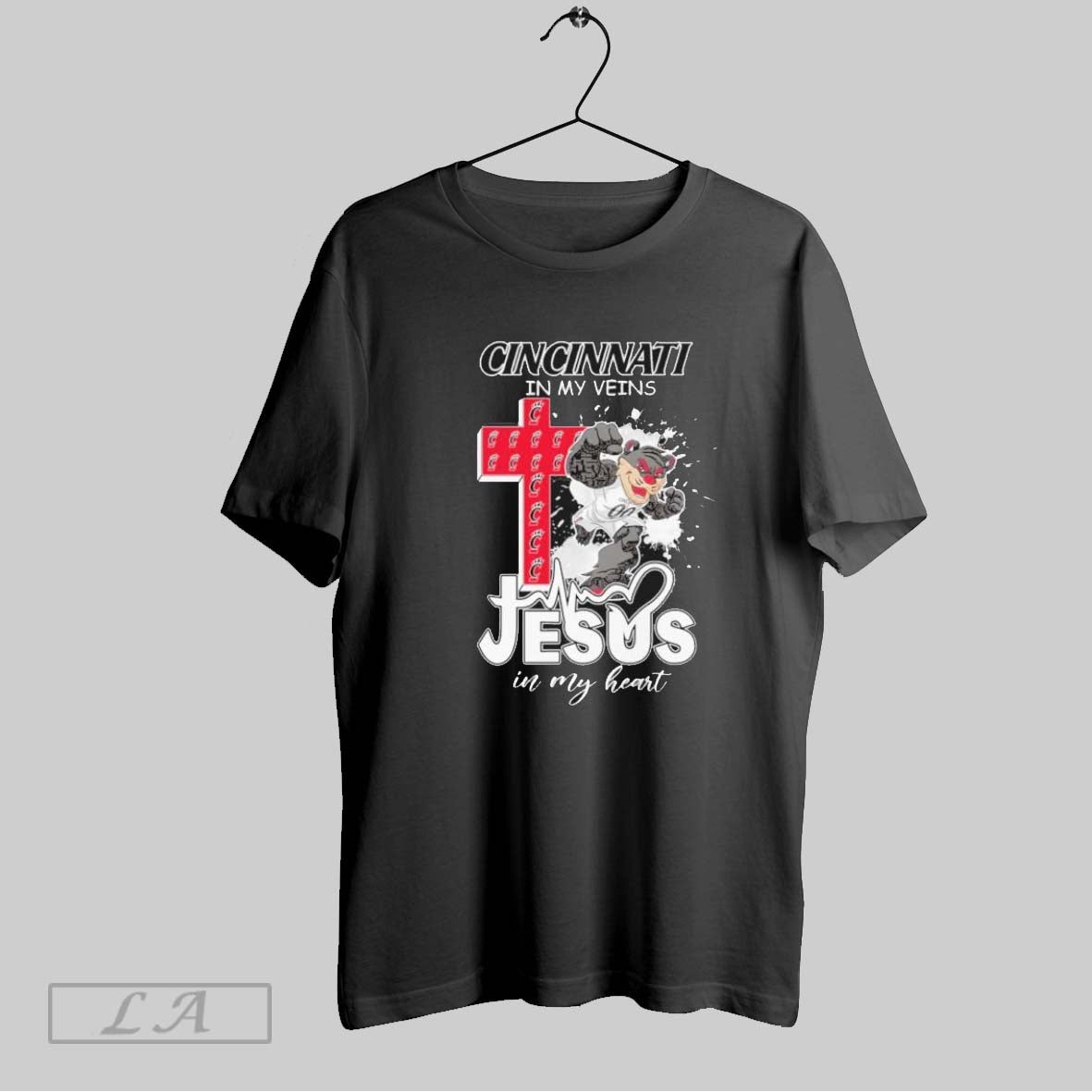 Original Cincinnati Bearcats Mascot In My Veins Jesus In My Hear