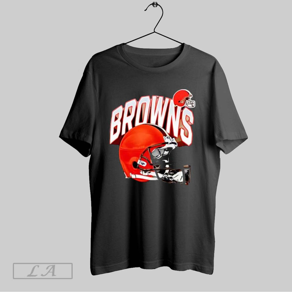 Original Cleveland Browns Helmet End Around Short Sleeve Fashion