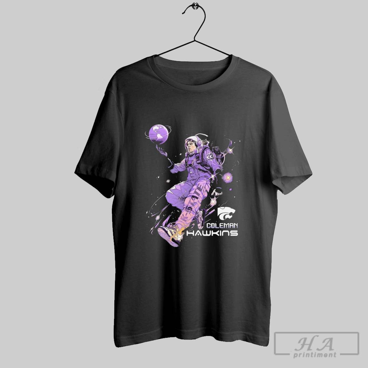 Original Coleman Hawkins Kansas State Football To The Moon