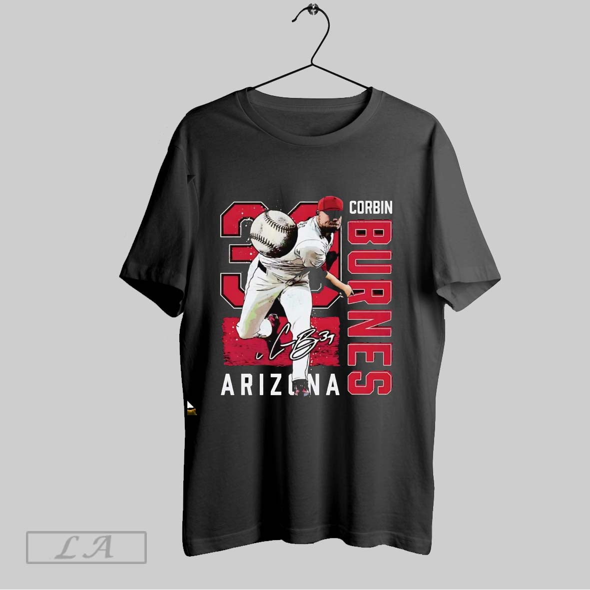 Original Corbin Burnes Pitching Arizona Diamondbacks