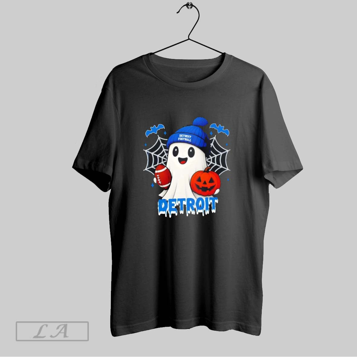 Original Cute Ghost Football Detroit Lions Happy Halloween