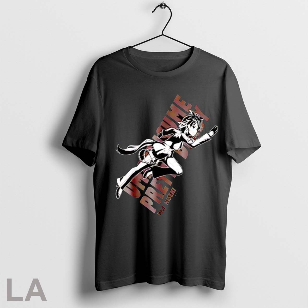 Original Cygames Umamusume Pretty Derby Fujikiski Black T Shirt