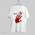 Original D4vd Bloody Red Handprint Graphic
