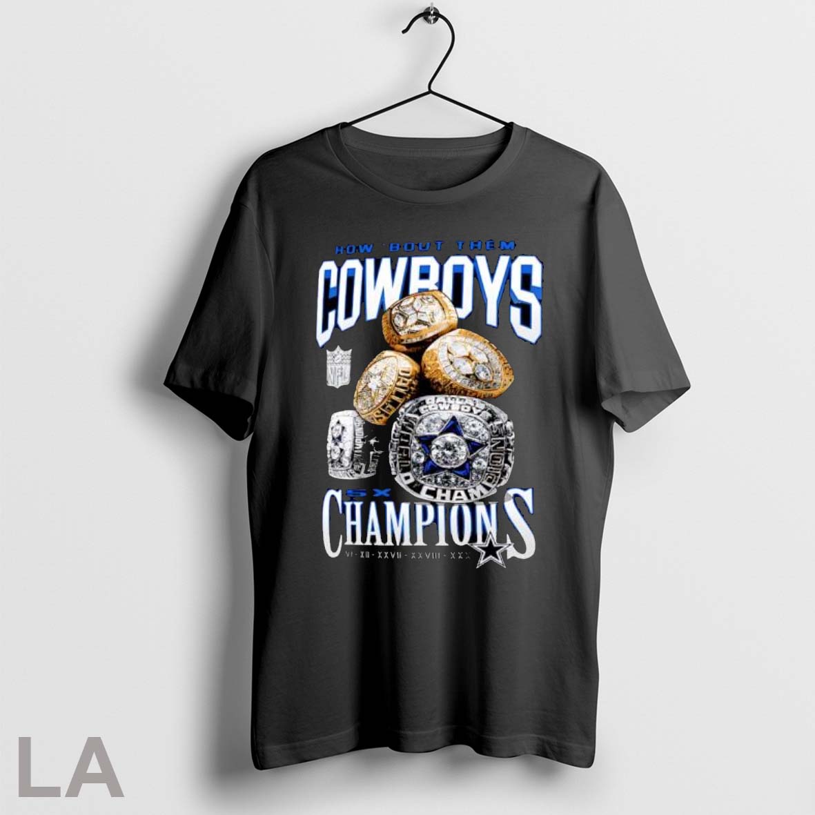 Original Dallas Cowboys Merchandise 5x Rings T Shirt