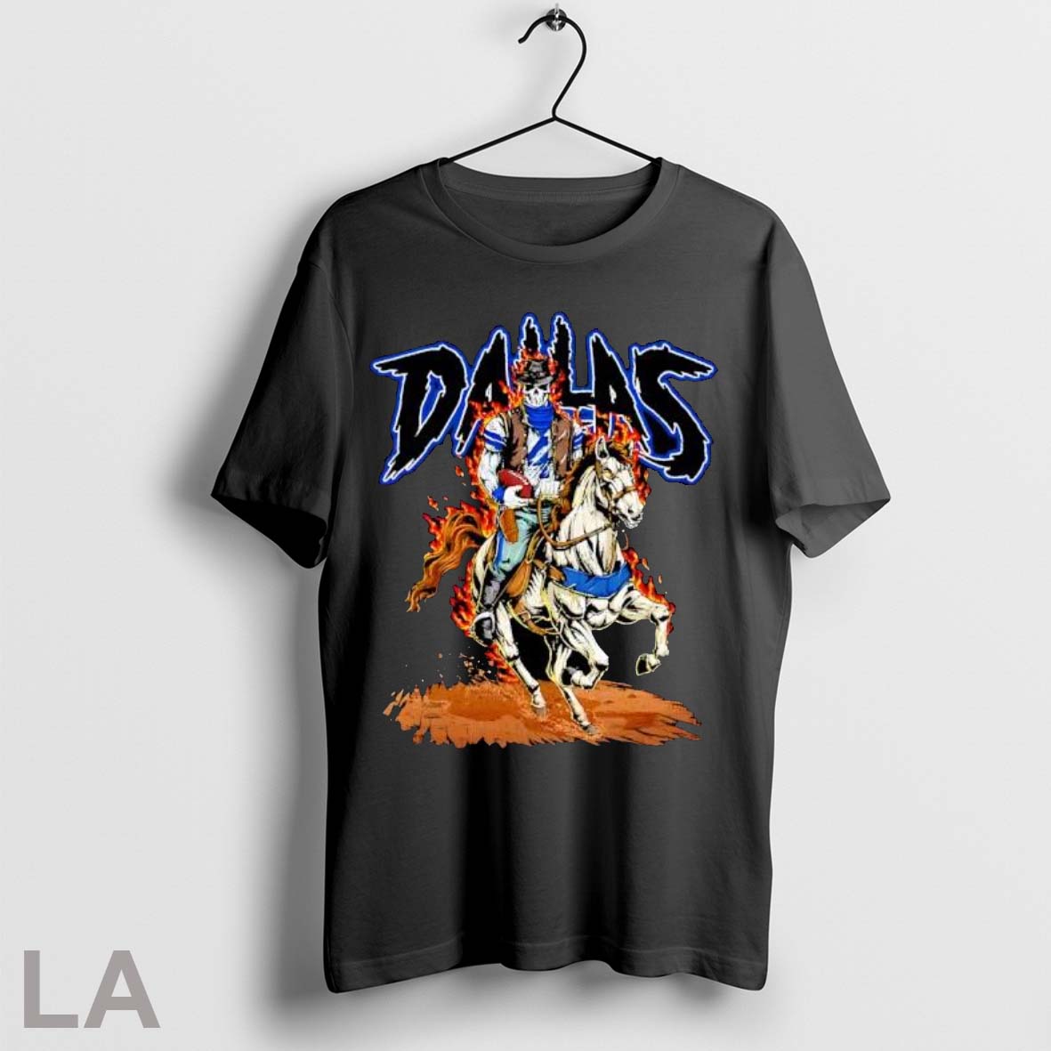 Original Dallas Cowboys Skeleton Cowboy Riding A Horse