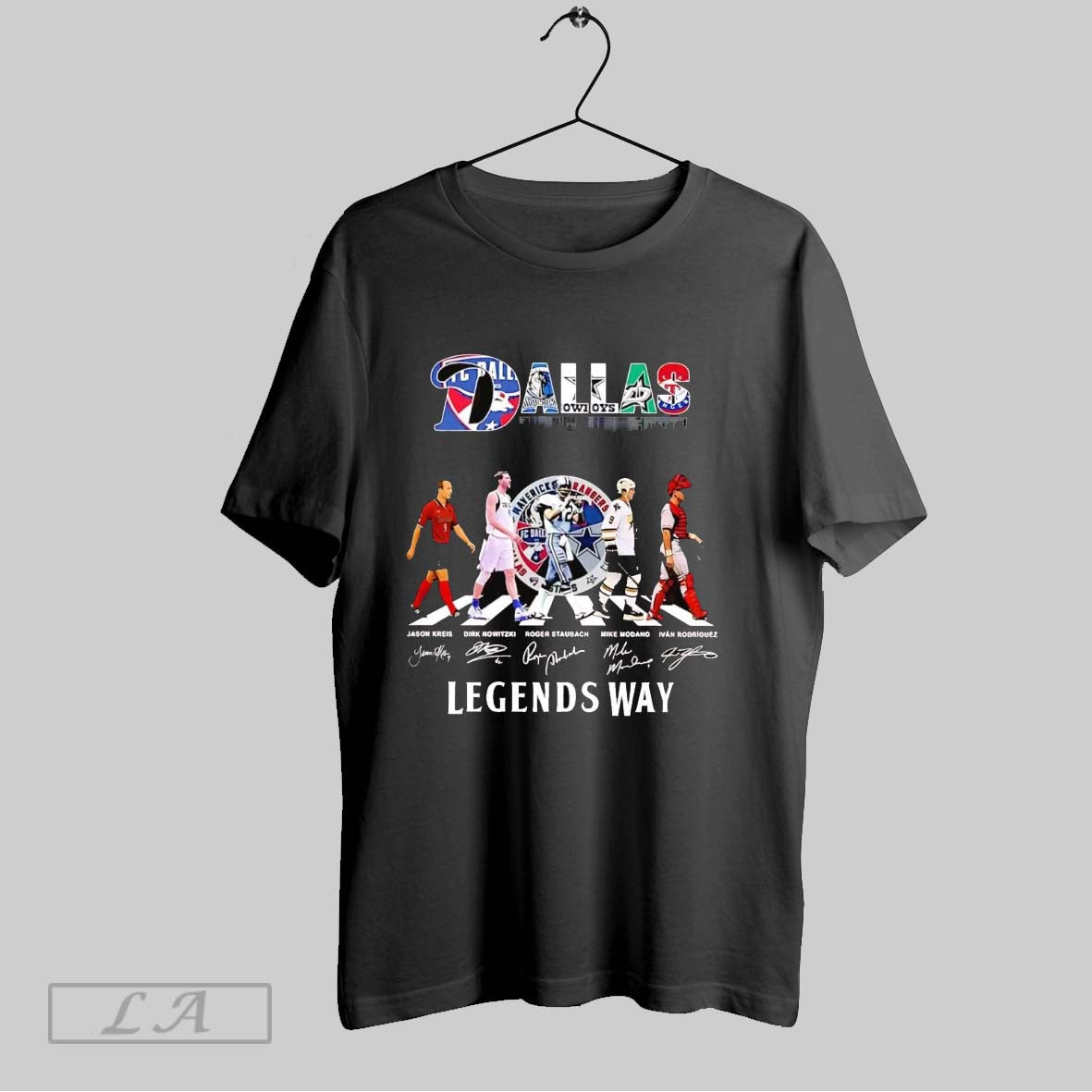 Original Dallas Sports Team Legends Way Walking Road Signatures