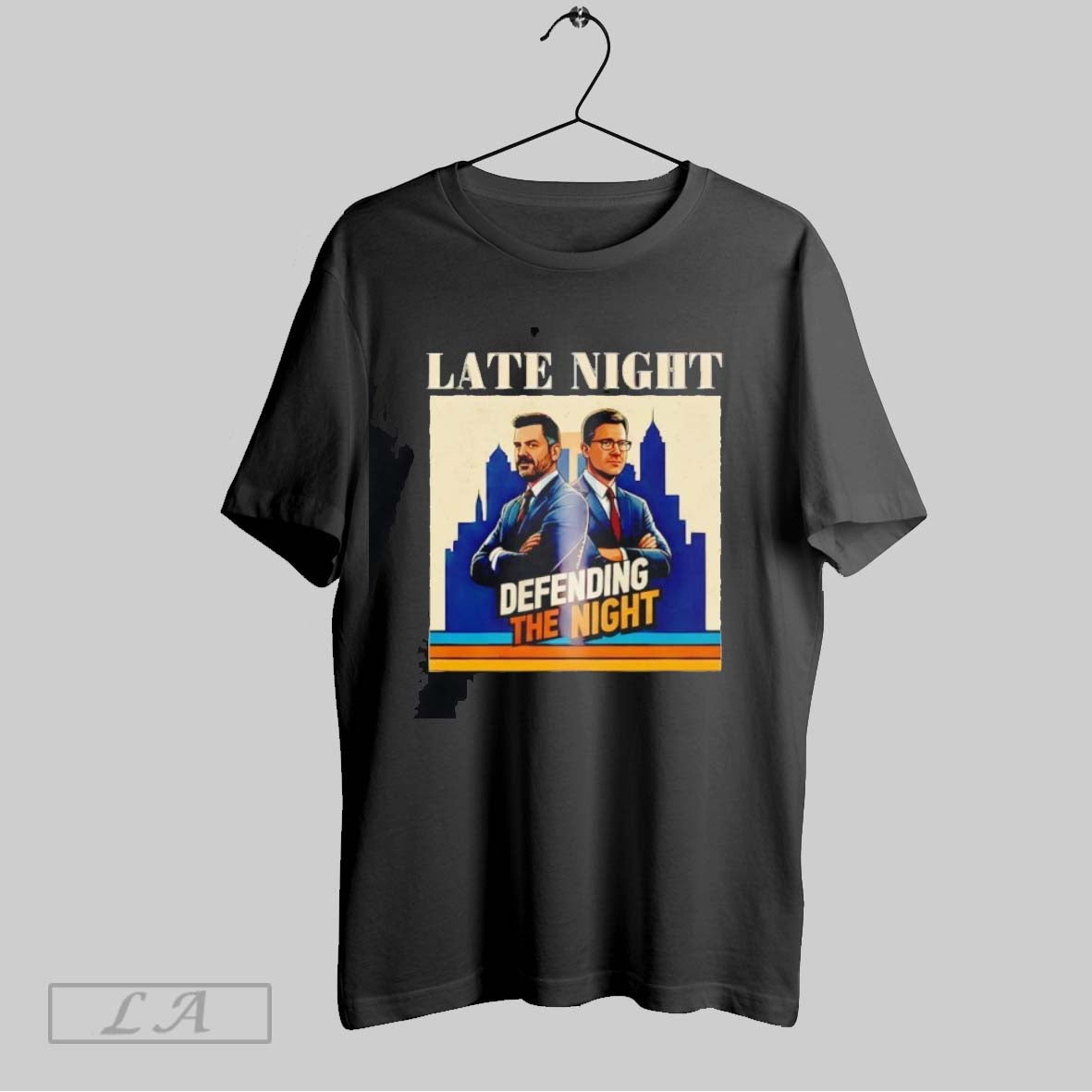 Original Defending The Night Jimmy Kimmel And Stephen Colbert Vintage