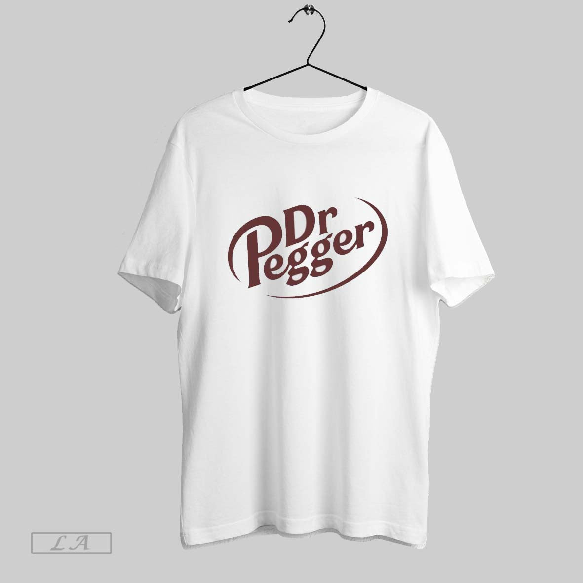 Original Dr Pegger Soda Dr Pepper Parody Logo