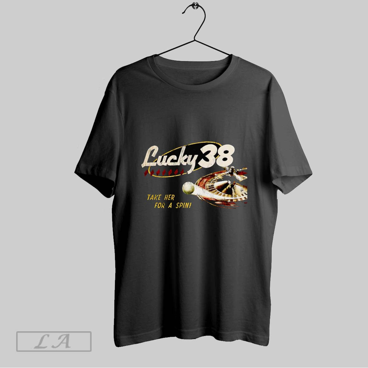 Original Fallout New Vegas Lucky 38 T Shirt