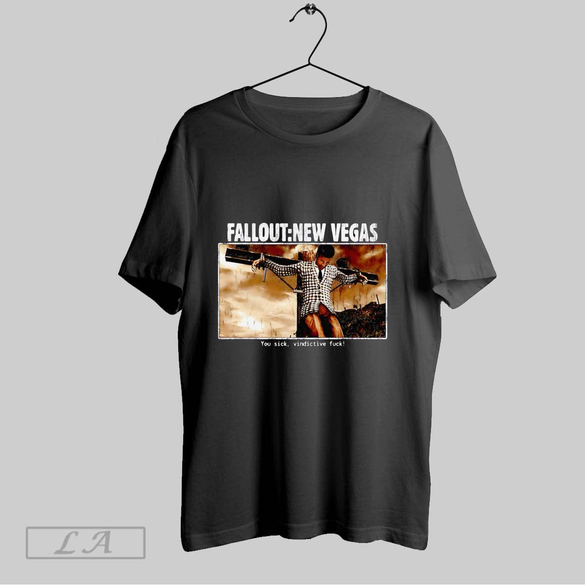 Original Fallout New Vegas Sick And Vindictive T Shirt