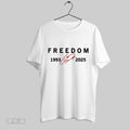 Original Freedom Red Signature 1993 2025 Charlie Kirk Tribute Faith Christian
