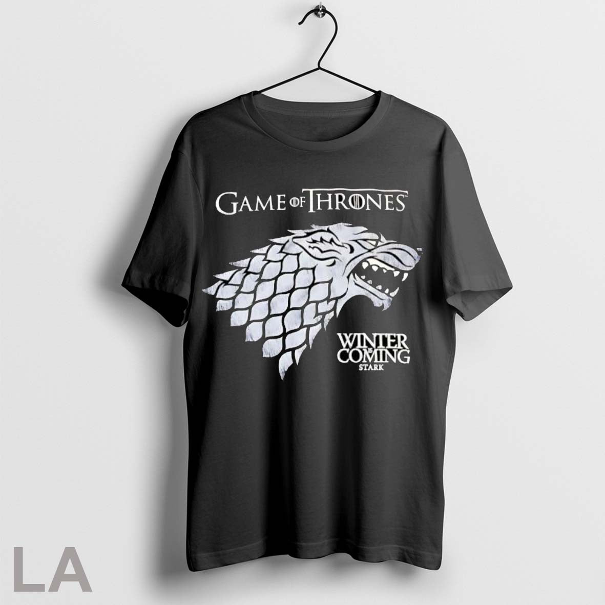Original Game Of Thrones Winter Is Coming Stark Wolf Head Logo T Shirt