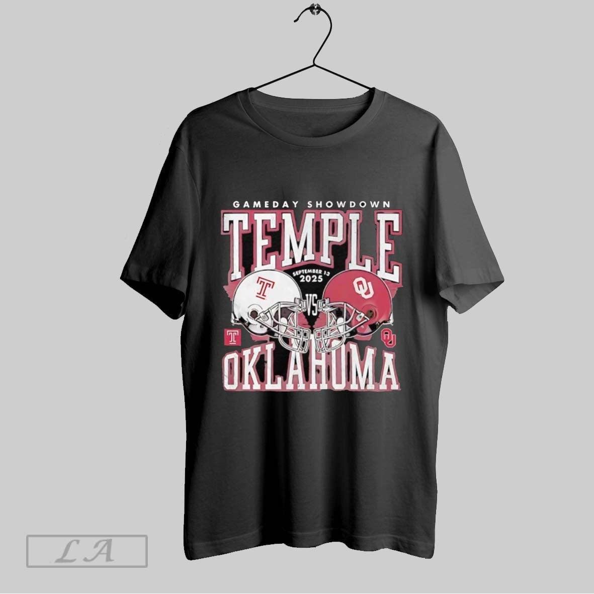 Original Gameday Showdown Temple Owls Vs Oklahoma Sooners Football Helmet 2025