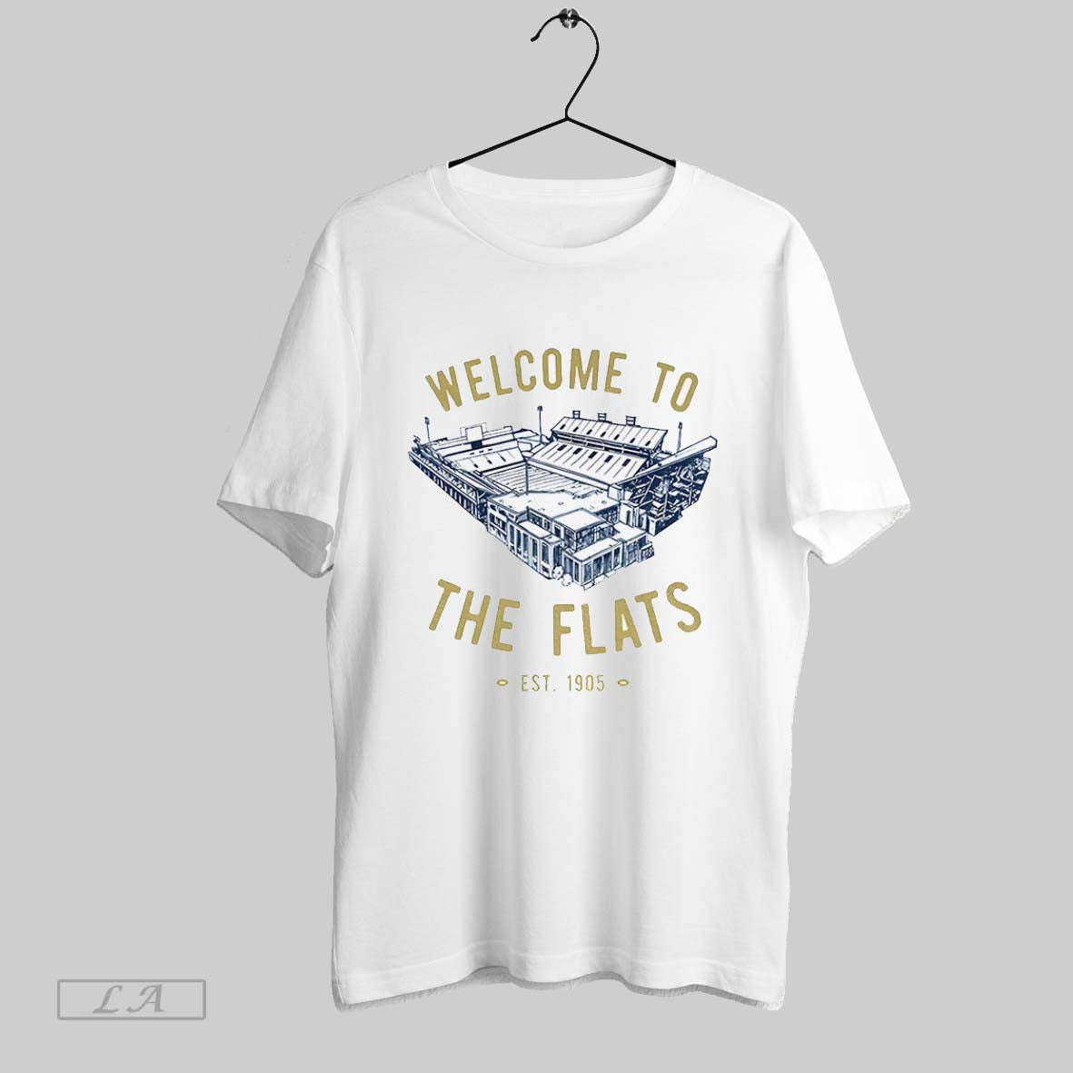 Original Georgia Tech Yellow Jackets Welcome To The Flats Stadium Est 1905