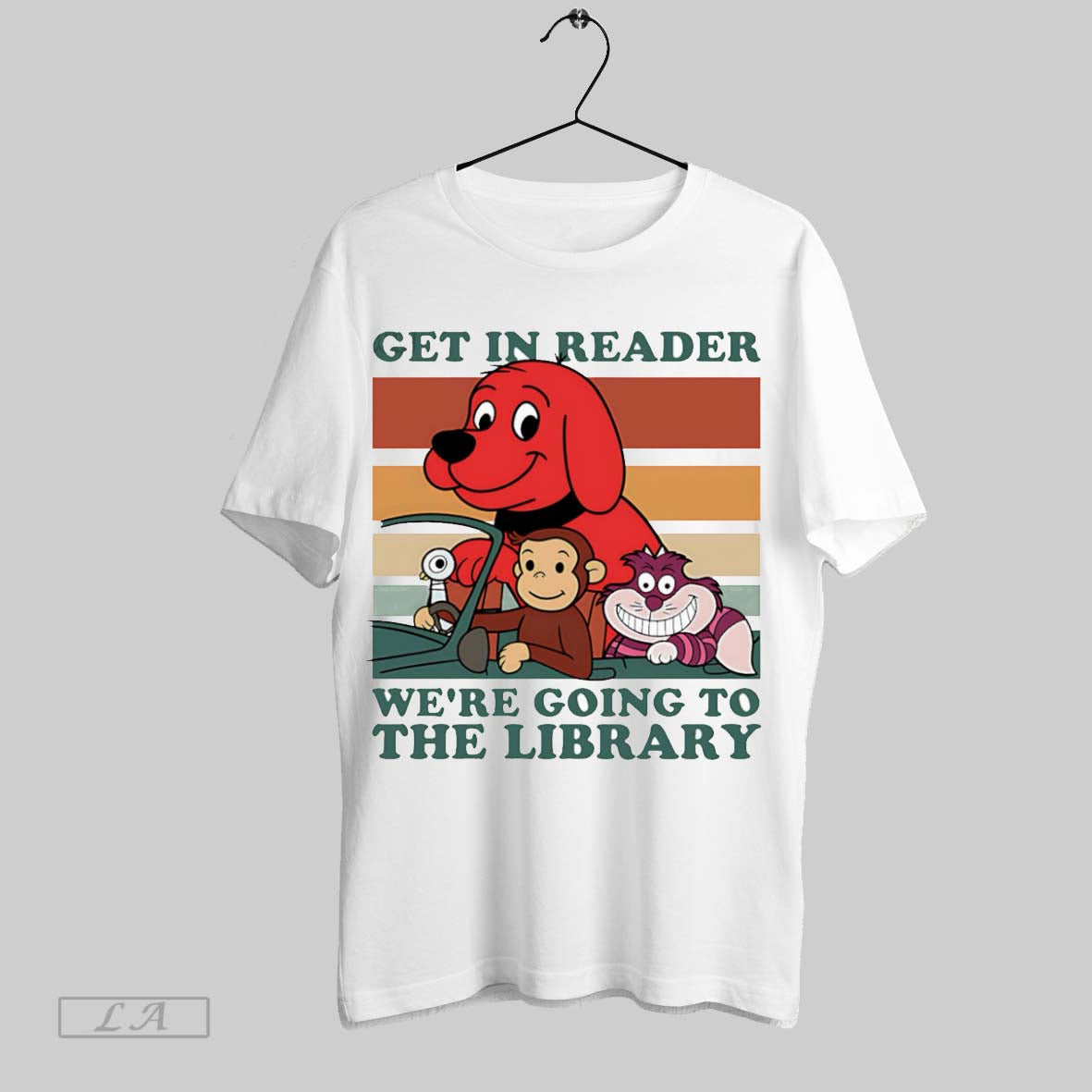 Original Get In Reader Were Going To The Library Retro