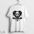 Original Ghostface Scream For Me Horror Movie Valentine Heart T Shirt