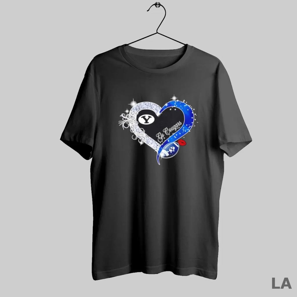 Original Go Byu Cougars Diamond Heart