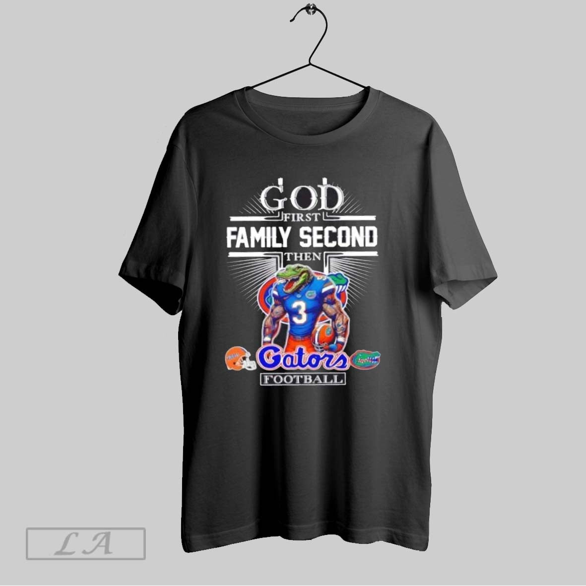 Original God First Family Second Then Florida Gators Football Mascot Cross