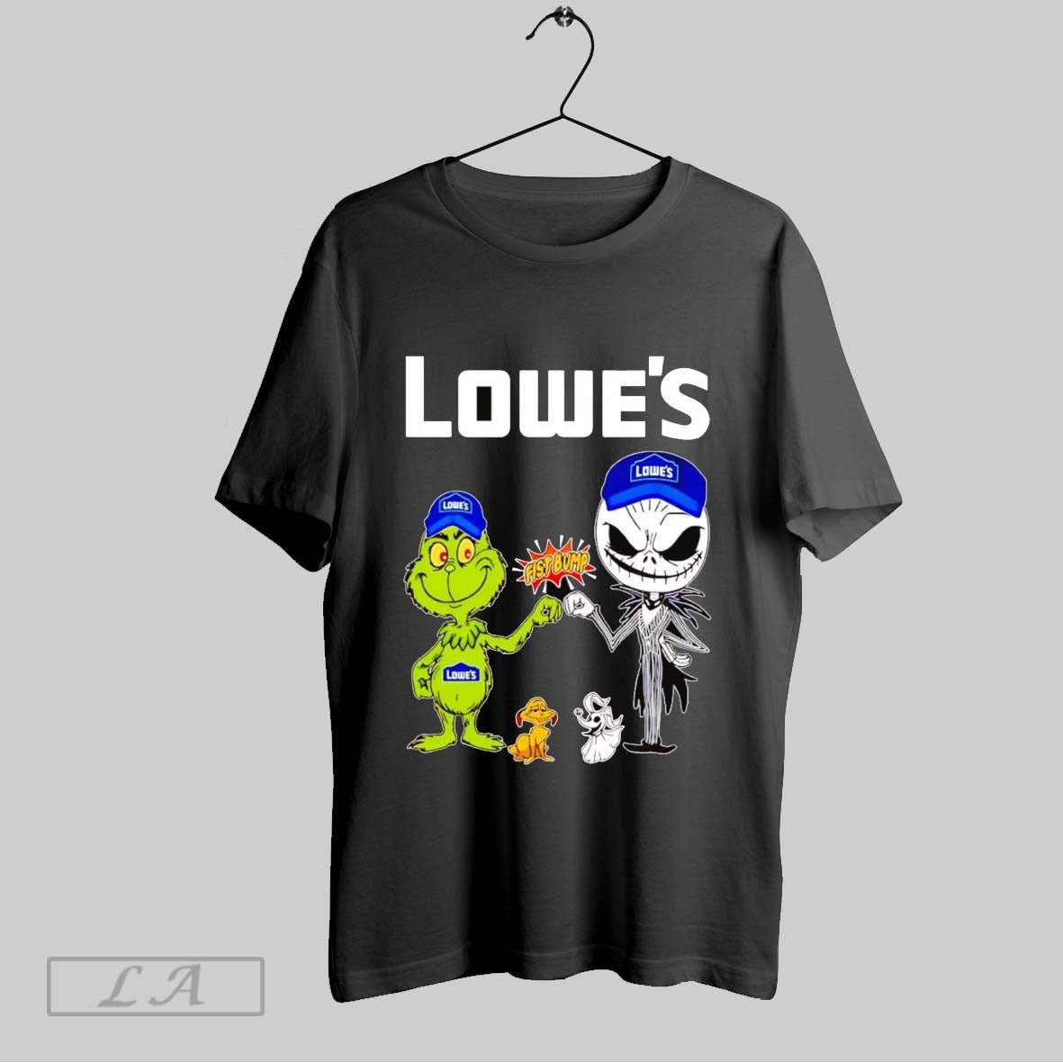 Original Grinch And Jack Skellington Fist Bump Lowes Halloween