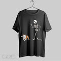 Original Halloween Bulldog And Skeleton