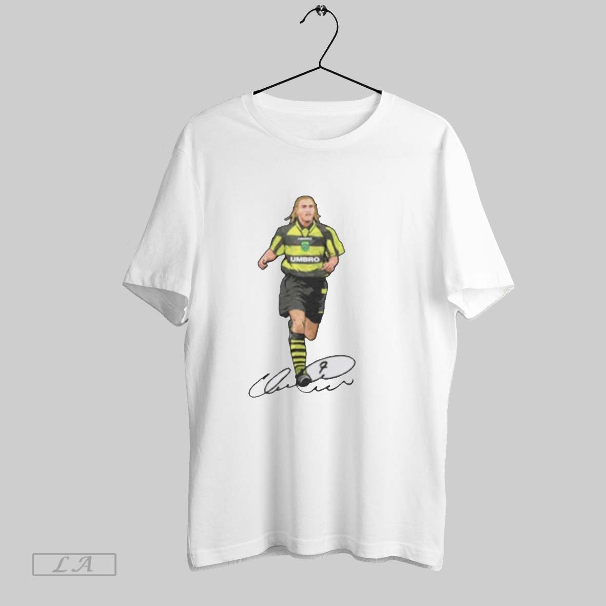 Original Henrik Larsson Away Retro 1997 Signature