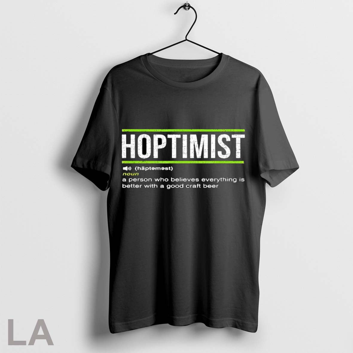 Original Hoptimist Definition Craft Beer T Shirt