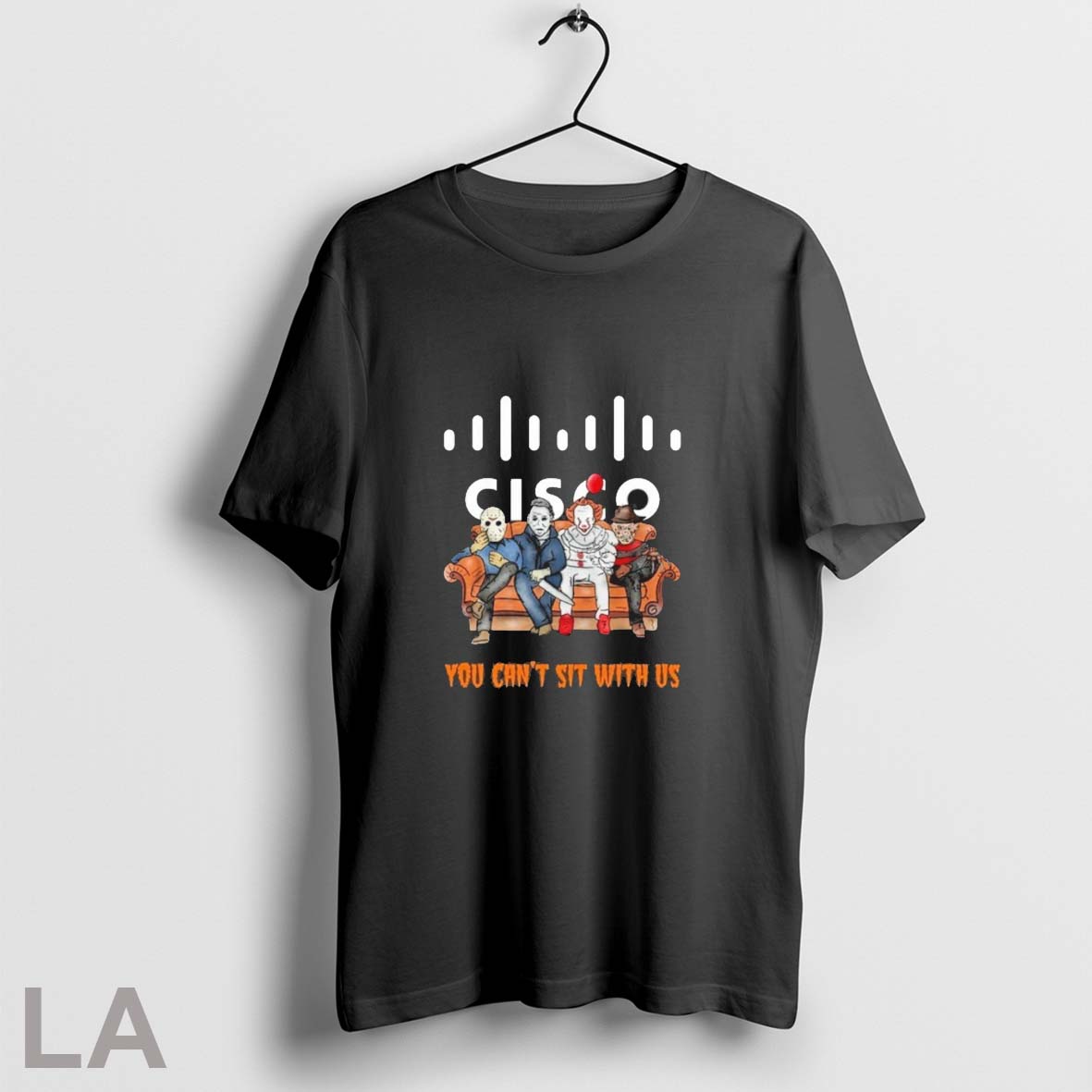 Original Horror Film You Cant Sit With Us Cisco Logo