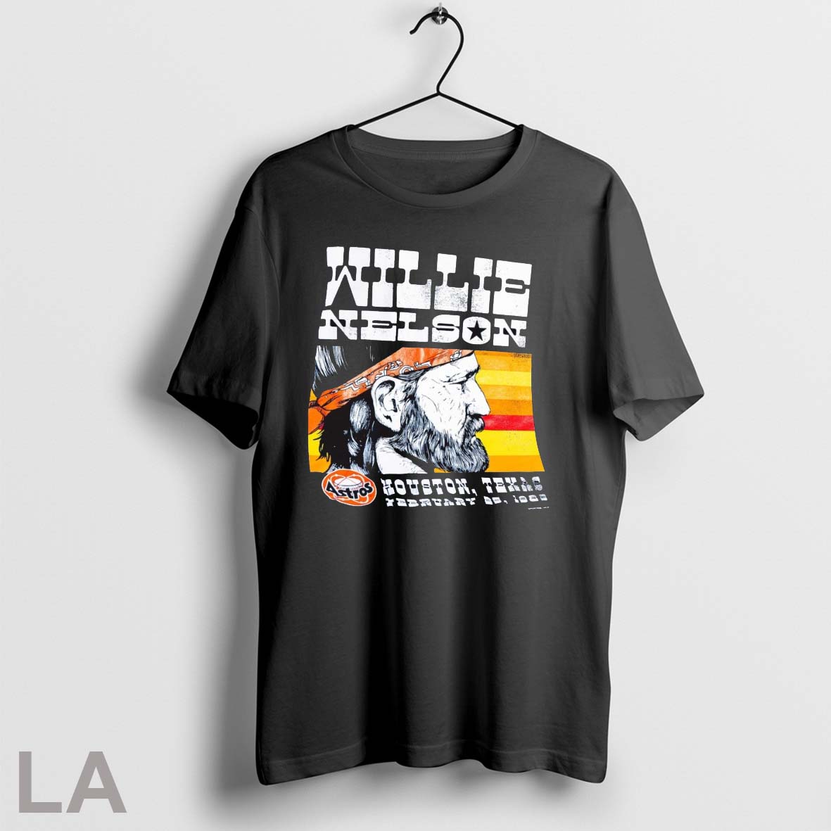 Original Houston Astros Mlb Willie Nelson Houston Texas February 20 1988 Graphic