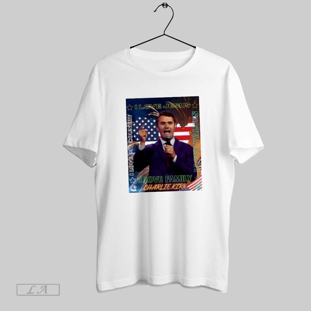 Original I Love Jesus I Love Family Charlie Kirk Us Flag