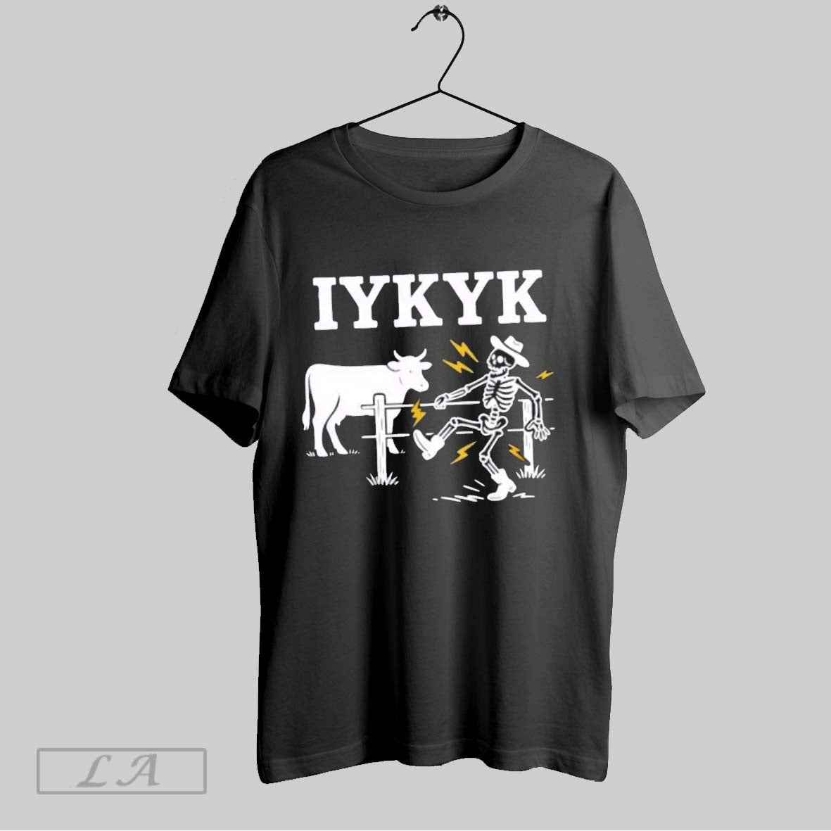 Original Iykyk Electric Fence Cow