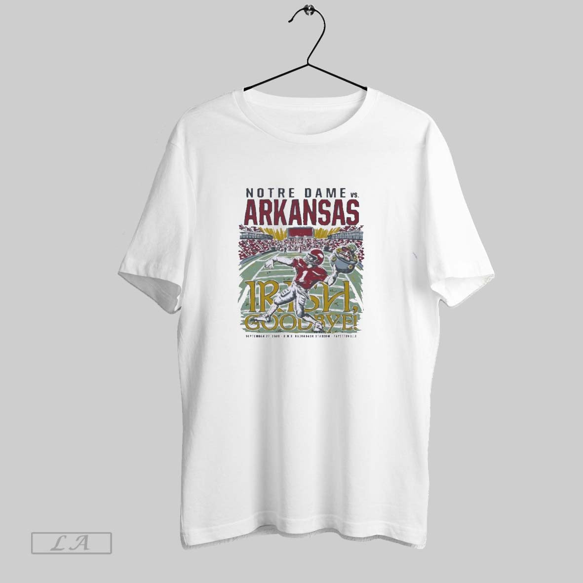 Original Irish Goodbye Arkansas Vs Notre Dame Game Day 2025