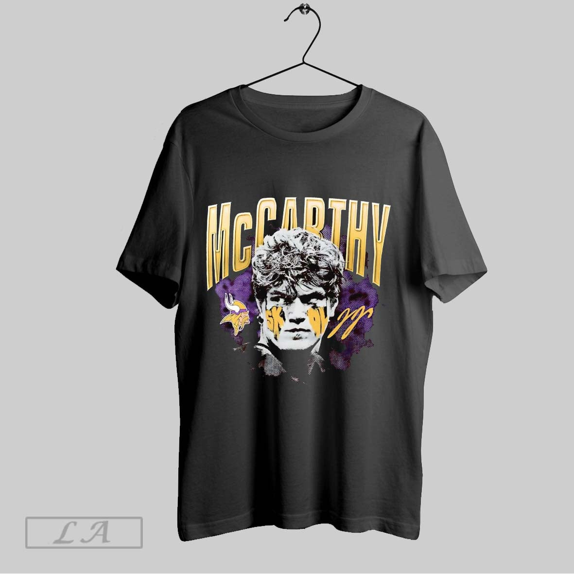 Original J J Mccarthy Head Signature Minnesota Vikings