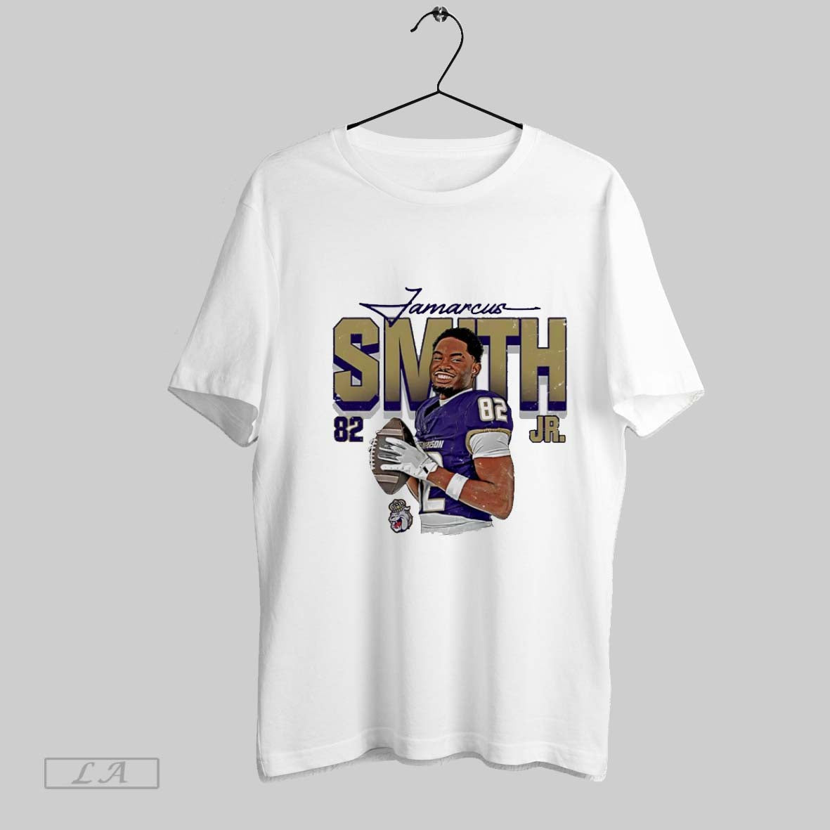 Original Jamarcus Smith Jr 82 James Madison Dukes Football Player