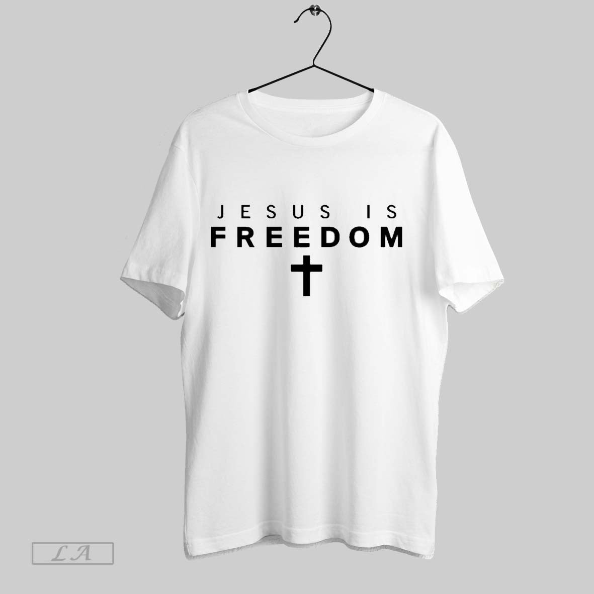 Original Jesus Is Freedom Christian Catholic Christ King Of Kings Cross Faith