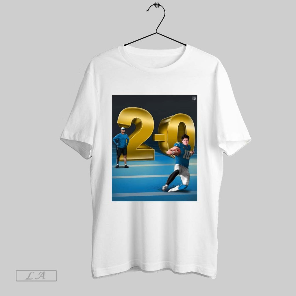 Original Jim Harbaugh And Justin Herbert Los Angeles Chargers 2 0 Start Graphic Unisex