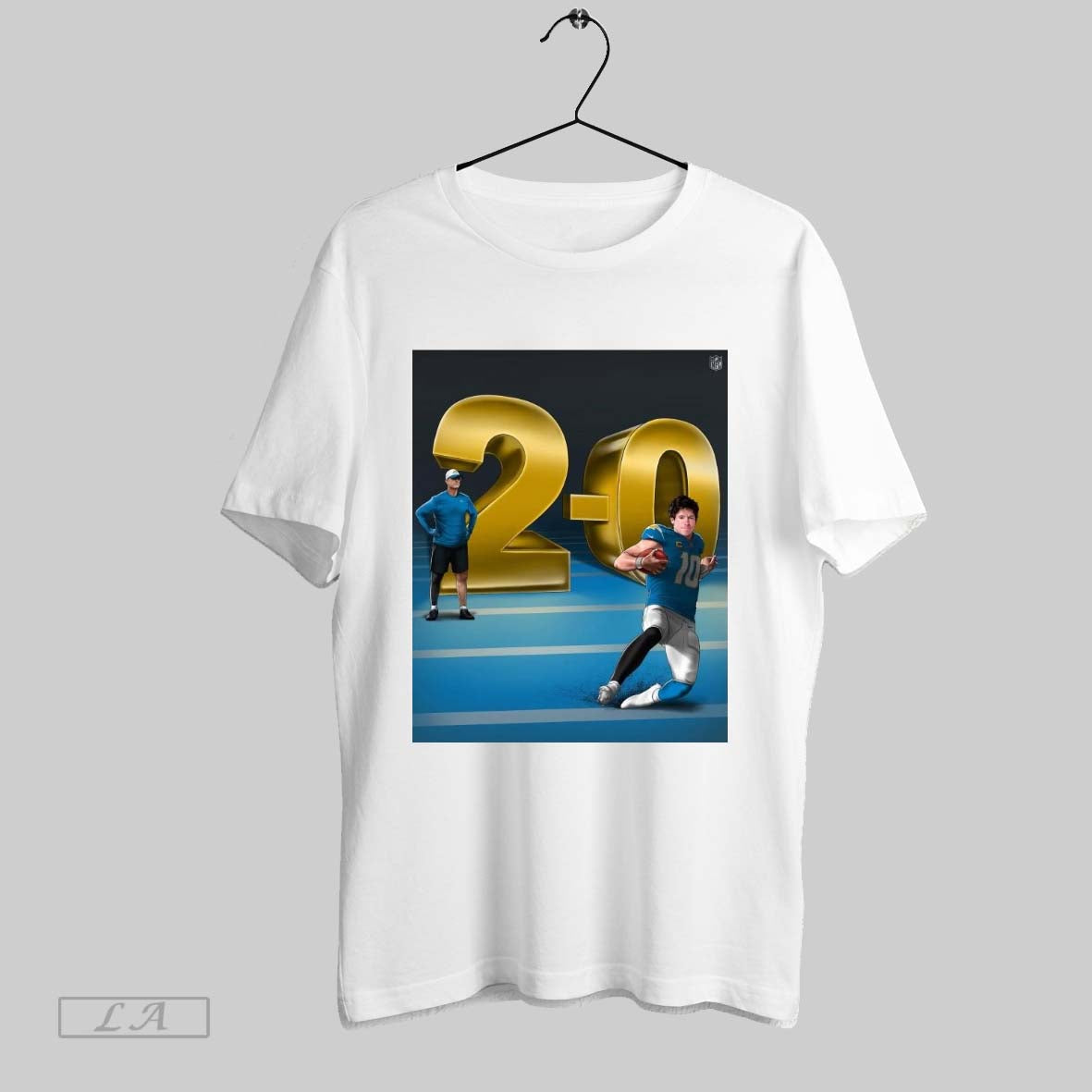 Original Jim Harbaugh And Justin Herbert Los Angeles Chargers 2 0 Start Graphic Unisex