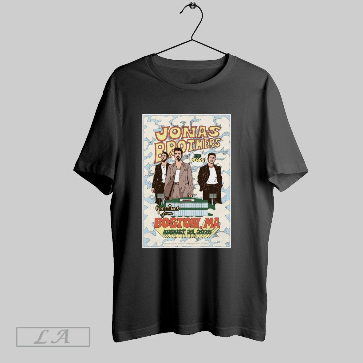 Original Jonas Brothers August 23 2025 Fenway Park In Boston Ma Poster
