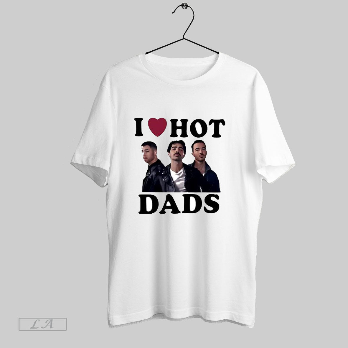 Original Jonas Brothers I Love Hot Dads T Shirt