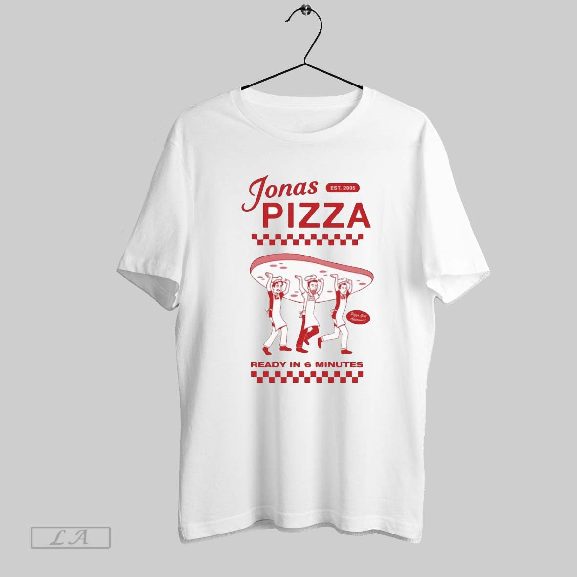 Original Jonas Brothers Jonas Pizza Ready In 6 Minutes Est 2005