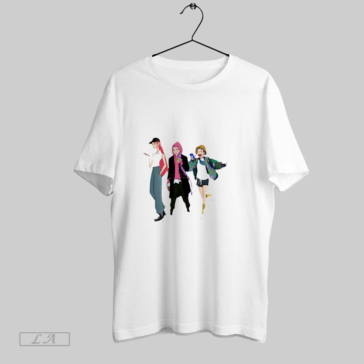 Original Kpop Demon Hunters Huntr X Off Duty Youth T Shirt