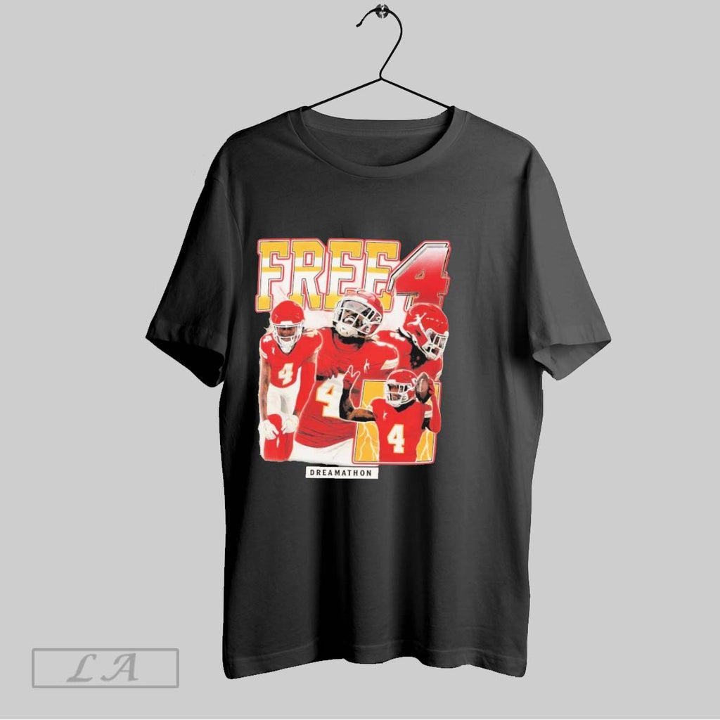 Original Kansas City Chiefs Rashee Rice Free 4 Dreamathon
