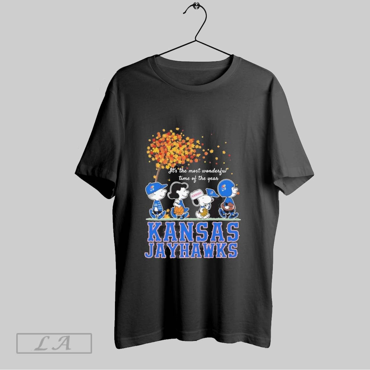 Original Kansas Jayhawks And Peanuts Character Its The Most Wonderful Time Of The Year