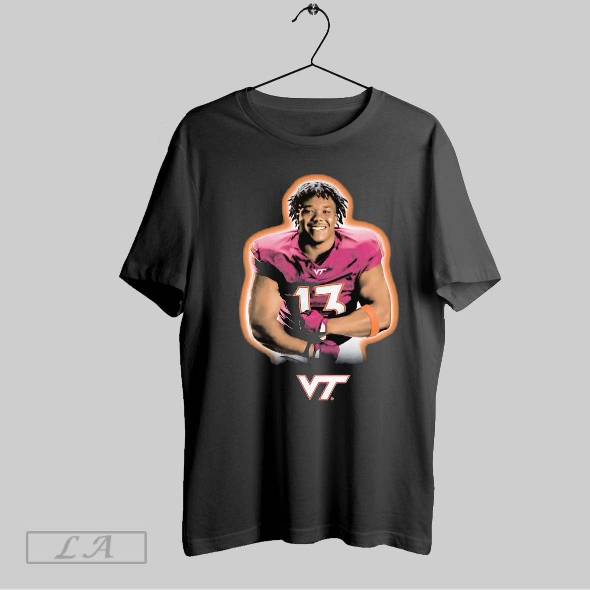 Original Kemari Copeland Portrait Virginia Tech Football